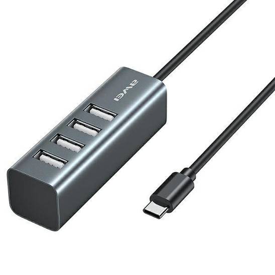 HUB 4xUSB-A - USB-C AWEI (CL-122T) czarny