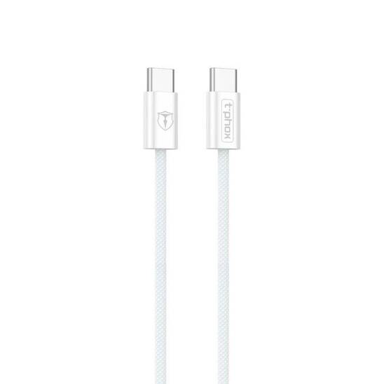 KABEL T-PHOX CC15 SERIES USB-C/USB-C 60W 3A WHITE