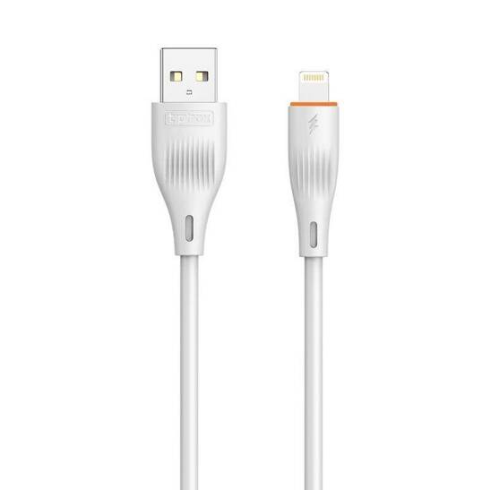 Kabel 3A 1m USB - Lightning T-Phox X-Lite biały