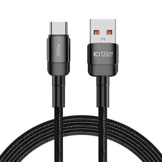 Kabel USB - USB Typ C 100W / 5A 2m Tech-Protect UltraBoost EVO czarny