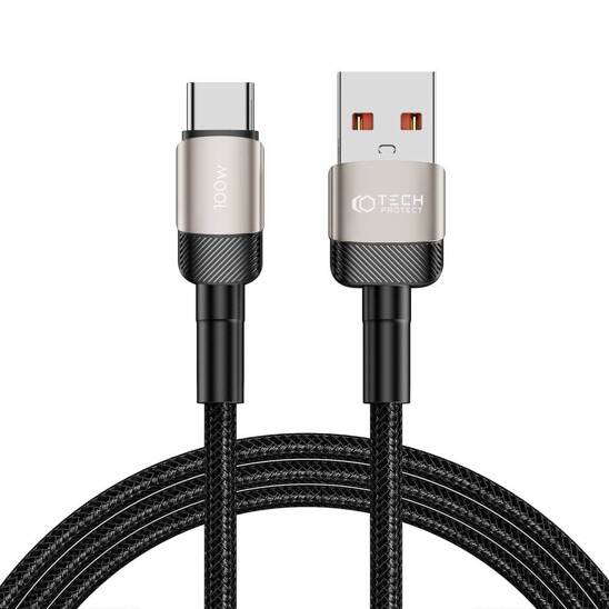 Kabel USB - USB Typ C 100W / 5A 2m Tech-Protect UltraBoost EVO tytanowy