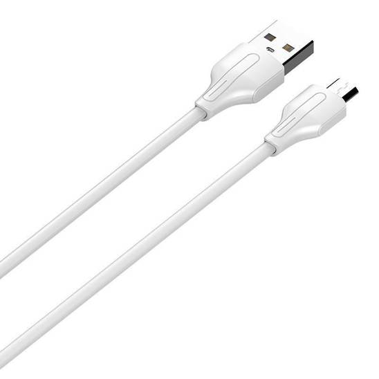 Kabel USB do Micro USB LDNIO LS540, 2.4A, 0.2m (biały)