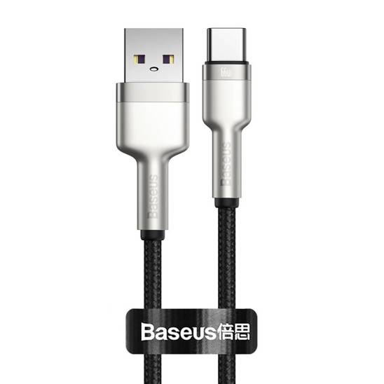 Kabel USB do USB-C Baseus Cafule, 66W, 0.25m (czarny)