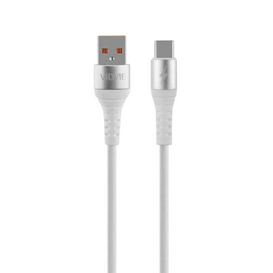 Kabel VIDVIE CB4009 USB/Type C 2.4A, 1.2m biały