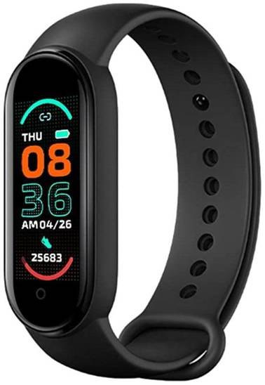 Opaska Sportowa na Rękę Smart Band M6 Inteligentna Monitorująca Fitness czarna