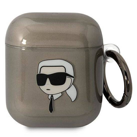 Oryginalne Etui APPLE AIRPODS Karl Lagerfeld Karl`s Head (KLA2HNIKTCK) czarne