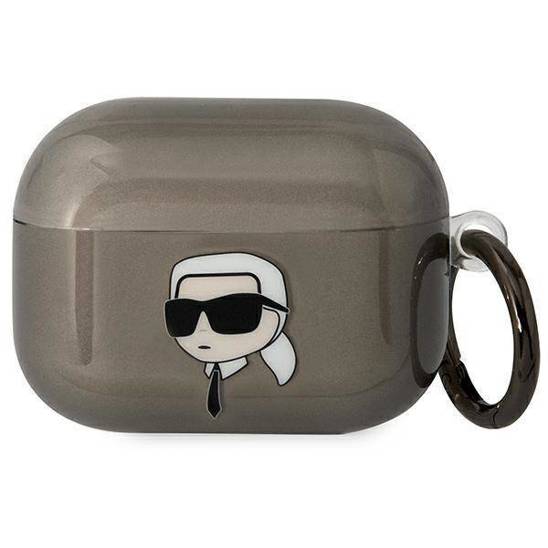 Oryginalne Etui APPLE AIRPODS PRO Karl Lagerfeld Karl`s Head (KLAPHNIKTCK) czarne