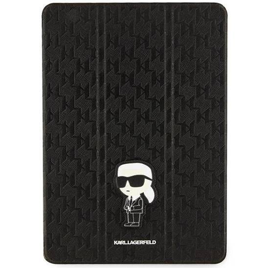 Oryginalne Etui APPLE IPAD 10.2 (7gen / 8gen / 9gen) Karl Lagerfeld Folio Magnet Allover Cover Saffiano Monogram Ikonik (KLFC10SAKHPKK) czarne