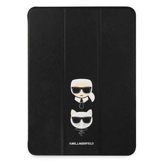 Oryginalne Etui APPLE IPAD PRO 11.0 (3gen) Karl Lagerfeld Book Cover Saffiano Karl & Choupette (KLFC11OKCK) czarne