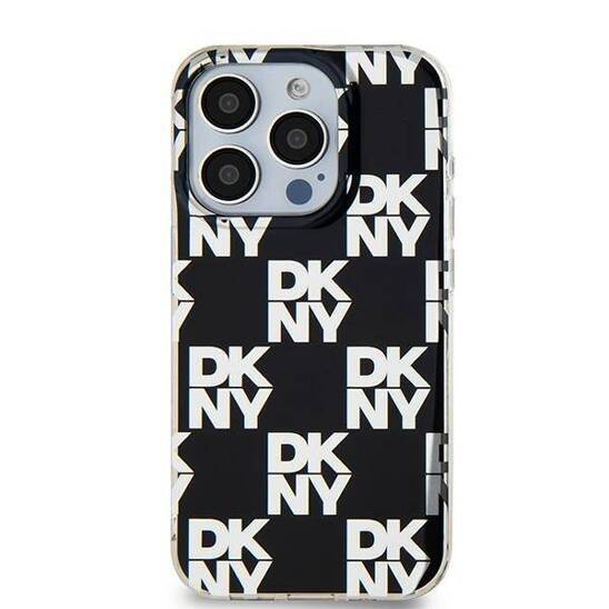 Oryginalne Etui IPHONE 13 / 14 / 15 DKNY Hardcase IML Checkered Mono Pattern (DKHCP15SHDLCEK) czarne