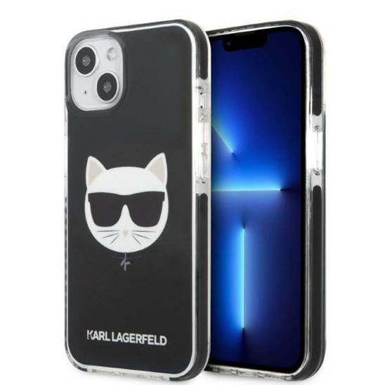 Oryginalne Etui IPHONE 13 Karl Lagerfeld Hardcase Choupette Head czarne