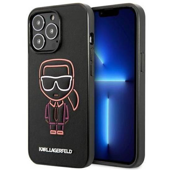 Oryginalne Etui IPHONE 13 PRO MAX Karl Lagerfeld Hardcase Karl Ikonik Outline (KLHCP13XTUOK) wielokolorowe