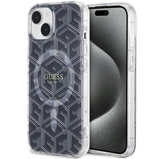 Oryginalne Etui IPHONE 14 PLUS / 15 PLUS Guess hardcase IML GCube MagSafe (GUHMP15MHGCUSTGK) czarne