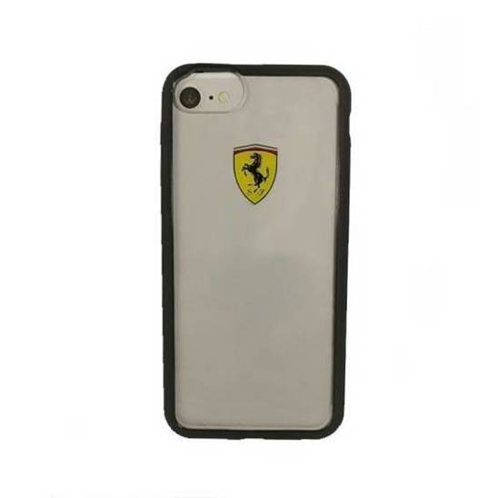 Oryginalne Etui IPHONE SE 2022 / SE 2020 / 7 / 8 Ferrari Hardcase (FEHCRFP7BK) transparentne