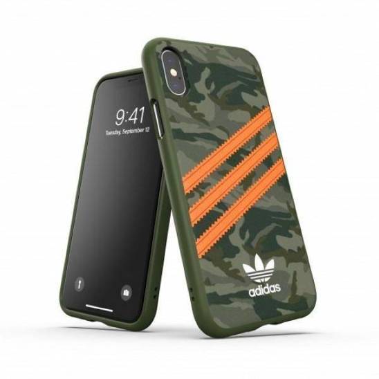 Oryginalne Etui IPHONE X / XS Adidas OR Moulded Case PU (38981) zielone