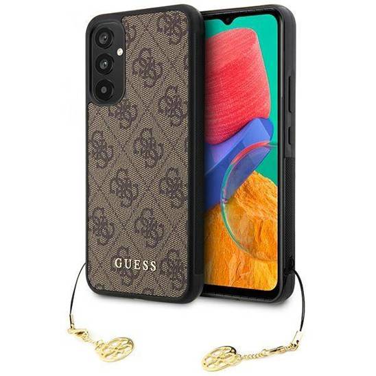 Oryginalne Etui SAMSUNG GALAXY A34 5G Guess Hardcase 4G Charms Collection (GUHCSA34GF4GBR) brązowe