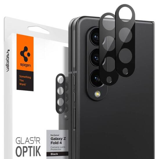 Osłona Aparatu GALAXY Z FOLD 4 Spigen Optik.tr Camera Protector 2-pack czarna