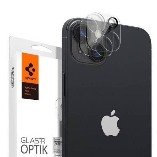 Osłona Aparatu IPHONE 14 / 14 PLUS Spigen Optik.TR Camera Protector 2-Pack transparentne