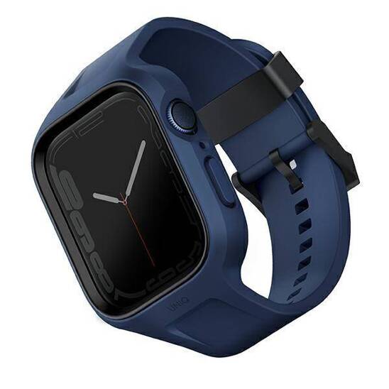 Pasek do APPLE WATCH 4 / 5 / 6 / 7 / 8 / SE ( 44 / 45 MM) UNIQ Monos 2in1 Strap + Case Series niebieskie