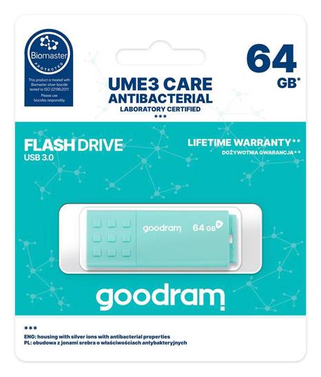 PenDrive 3.0 GOODRAM ANTIBACTERIAL 64GB