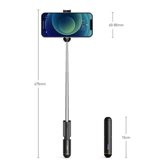 Selfie Stick BT4.2 Kijek do Zdjęć Baseus Mini Bluetooth Selfie Stick (SUDYZP-G01) czarny