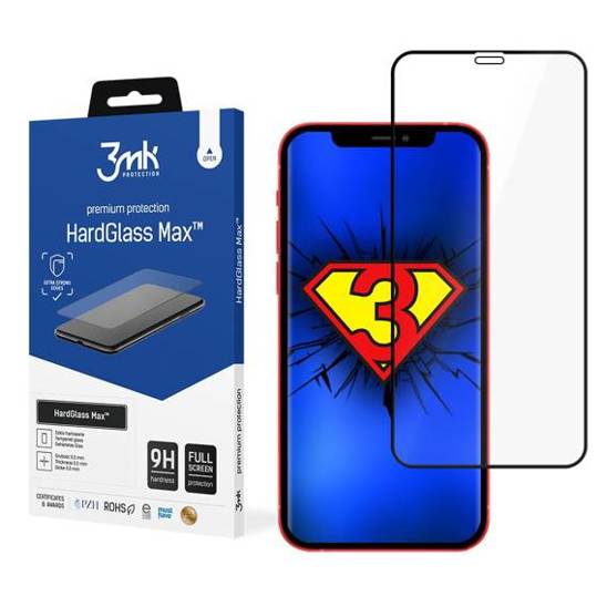 Szkło Hartowane 5D IPHONE 13 MINI 3mk Hard Glass Max