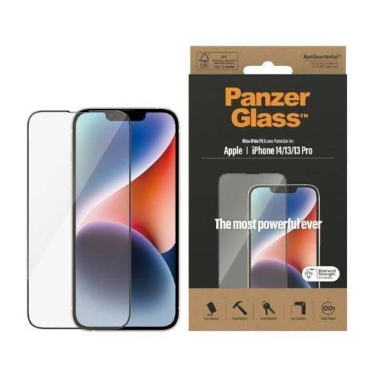 Szkło Hartowane 5D IPHONE 14 / 13 PRO / 13 PanzerGlass Ultra-Wide Fit Screen Protection Antibacterial (2771)