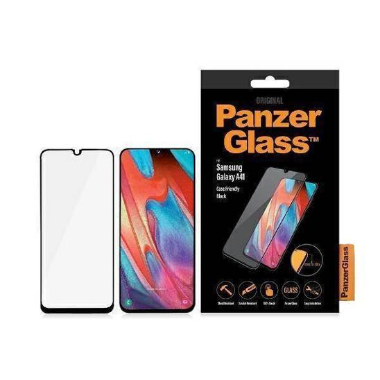 Szkło Hartowane 5D SAMSUNG GALAXY A41 PanzerGlass E2E Regular Case Friendly czarne