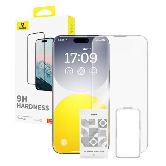 Szkło Hartowane APPLE IPHONE 15 Baseus Diamond Glass Clear