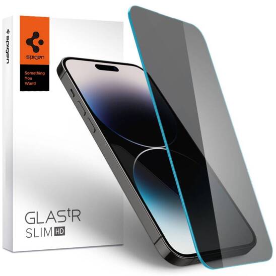 Szkło Hartowane IPHONE 14 PRO MAX Spigen Glas.tr Slim Privacy