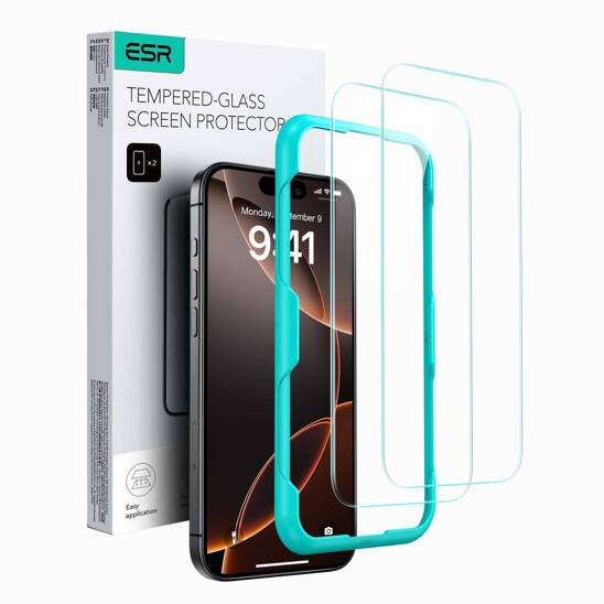 Szkło Hartowane IPHONE 16 PLUS ESR Tempered Glass 2-pack Clear