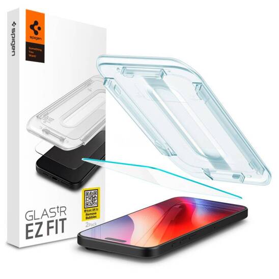 Szkło Hartowane IPHONE 16 PRO MAX Spigen Glas.tr "EZ Fit" Clear