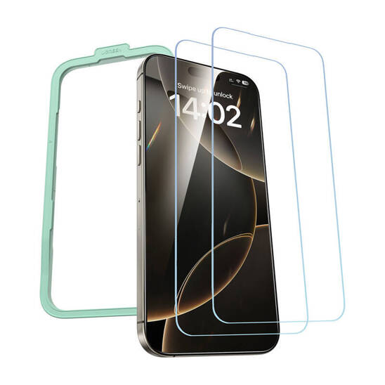 Szkło Hartowane IPHONE 16 PRO UGREEN Tempered Glass 2-pack + Ramka Montażowa (SP629)