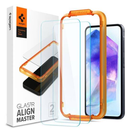 Szkło Hartowane SAMSUNG GALAXY A55 5G Spigen ALM Glas.tr 2-pack Clear