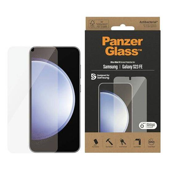 Szkło Hartowane SAMSUNG GALAXY S23 FE PanzerGlass Ultra-Wide Fit Screen Protection