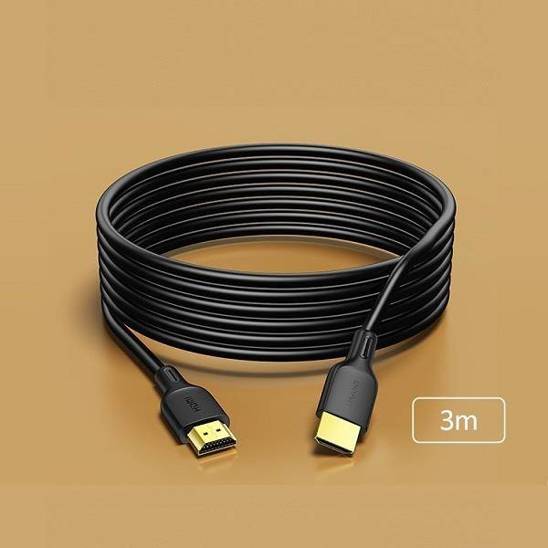 USAMS Kabel HDMI - HDMI U49 3m czarny /black 4K HD SJ427HD01 (US-SJ427)