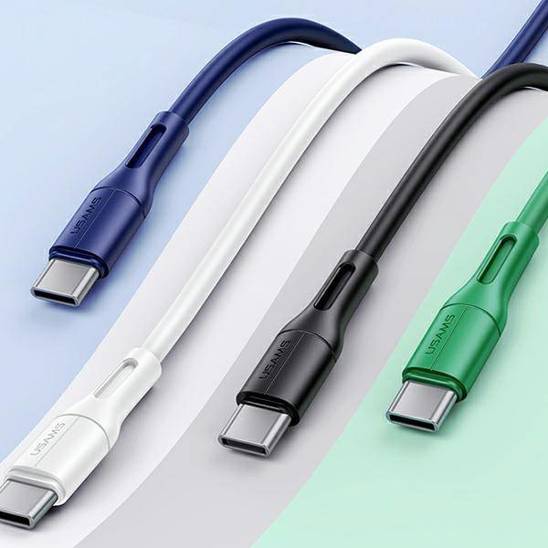 USAMS Kabel U68 USB-C 2A Fast Charge 1m zielony/green SJ501USB04 (US-SJ501)
